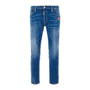 Dsquared2 Klassiska Denim Jeans för Vardagsbruk Blue, Herr