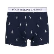 Polo Ralph Lauren Logo Print Boxer Shorts Pack Blå Blue, Herr