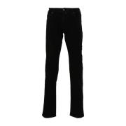 Jacob Cohën Svart Bomullsblandning Straight Leg Jeans Black, Herr