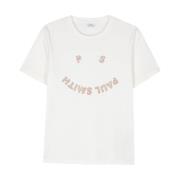 PS By Paul Smith Vita T-shirts och Polos med Logodetalj White, Dam