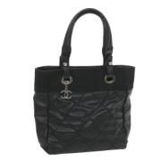 Chanel Vintage Pre-owned Canvas totevskor Black, Dam