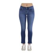 Liu Jo Blå Denim Jeans Authentic Monroe Blue, Dam