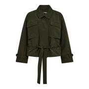 Co'Couture Stilren Elba Crop Jacket Army Green, Dam