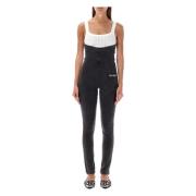 The Attico Svart Faded High Waist Leggings Black, Dam