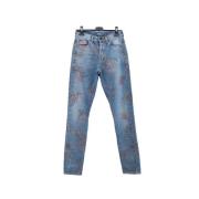 Yves Saint Laurent Vintage Pre-owned Bomull jeans Blue, Dam