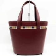 Burberry Vintage Pre-owned Tyg totevskor Brown, Dam