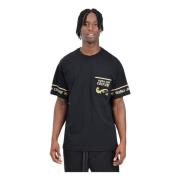 Versace Jeans Couture Barockmönster Kortärmad T-shirt Black, Herr