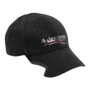 Balenciaga Visor Cap Stiligt Mode Tillbehör Black, Herr