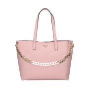 Pollini Ikonisk Darlene Tote Bag i Nude Beige, Dam