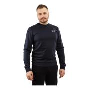 Emporio Armani EA7 Herr Hoodie Navy Bomull Blue, Herr