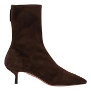 Aquazzura Mellan Häl Ankel Boot Brown, Dam