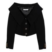 Alessandra Rich Kort Cardigan Tröja Black, Dam