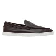 Christian Louboutin Varsiboat Klassisk Moccasin Stil Sko Brown, Herr