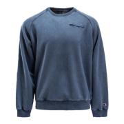 Champion Herr Sweatshirt Blå 67% Bomull Blue, Herr