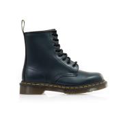 Dr. Martens Navy Smooth Stövlar Blue, Dam