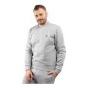 Lacoste Herr Sweatshirt Grå Bomull Gray, Herr