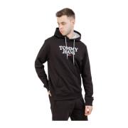 Tommy Hilfiger Herr Hoodie Regular Fit Svart Black, Herr