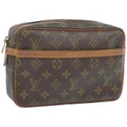 Louis Vuitton Vintage Pre-owned Canvas kuvertvskor Brown, Dam