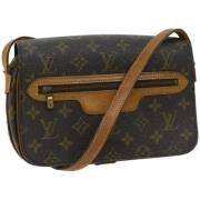 Louis Vuitton Vintage Pre-owned Canvas axelremsvskor Brown, Dam