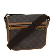 Louis Vuitton Vintage Pre-owned Canvas axelremsvskor Brown, Dam