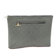 Louis Vuitton Vintage Pre-owned Canvas kuvertvskor Gray, Dam