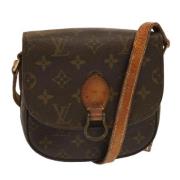 Louis Vuitton Vintage Pre-owned Canvas axelremsvskor Brown, Dam