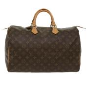 Louis Vuitton Vintage Pre-owned Canvas handvskor Brown, Dam