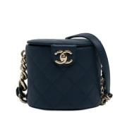 Chanel Vintage Pre-owned Laeder chanel-vskor Blue, Dam