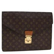 Louis Vuitton Vintage Pre-owned Canvas handvskor Brown, Dam