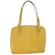 Louis Vuitton Vintage Pre-owned Laeder axelremsvskor Yellow, Dam