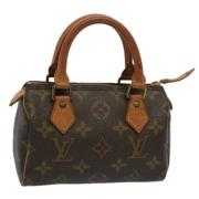 Louis Vuitton Vintage Pre-owned Canvas handvskor Brown, Dam