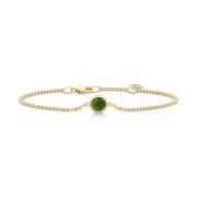 Julie Sandlau Färgglatt Cabochon Kristallarmband Green, Dam