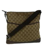 Gucci Vintage Pre-owned Canvas gucci-vskor Beige, Dam