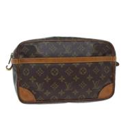 Louis Vuitton Vintage Pre-owned Canvas kuvertvskor Brown, Dam