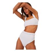 Undress Code Hög Midja Bikini Botten Vit White, Dam