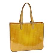 Louis Vuitton Vintage Pre-owned Laeder totevskor Yellow, Dam