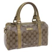 Gucci Vintage Pre-owned Canvas handvskor Yellow, Dam