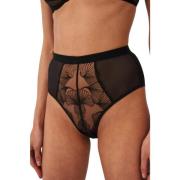 Undress Code Adore Set Svart Mesh Broderi Trosor Black, Dam