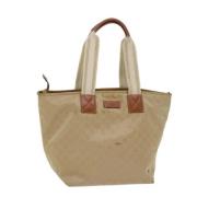 Gucci Vintage Pre-owned Canvas totevskor Beige, Dam