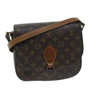 Louis Vuitton Vintage Pre-owned Canvas axelremsvskor Brown, Dam