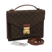 Louis Vuitton Vintage Pre-owned Canvas handvskor Brown, Dam