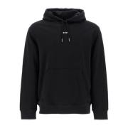 Boss Grafiskt Tryck Hoodie Black, Herr