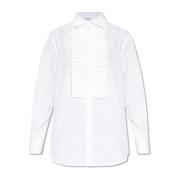 Bottega Veneta Ruffled Skjorta White, Dam