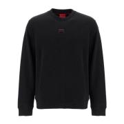 Hugo Boss Logo Crewneck Sweatshirt Black, Herr