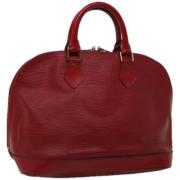 Louis Vuitton Vintage Pre-owned Laeder handvskor Red, Dam