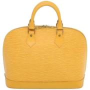 Louis Vuitton Vintage Pre-owned Laeder handvskor Yellow, Dam