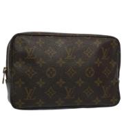 Louis Vuitton Vintage Pre-owned Canvas kuvertvskor Brown, Dam