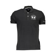 La Martina Elegant Polo med Korta ärmar Black, Herr