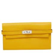 Hermès Vintage Pre-owned Laeder plnbcker Yellow, Dam