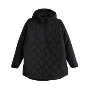 Aim'n Black Oversized Quilted Anorak Black, Dam